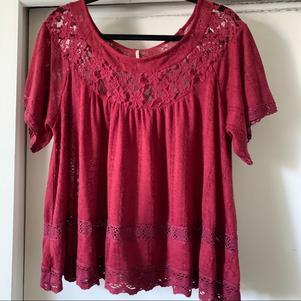 Red free people top ❤️